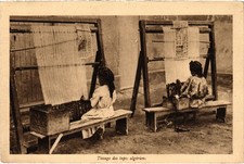 CPA AK TISSAGE DES TAPIS ALGERIENS PROFESSIONS ALGERIA (1435750)