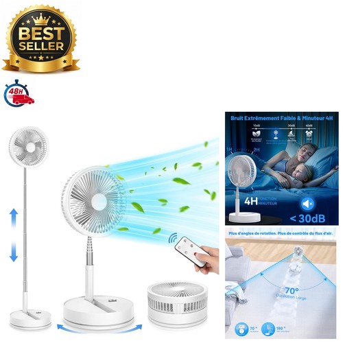 Ventilateur sur pied portable - sur,