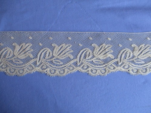 Volant dentelle fuseaux main - volant,
