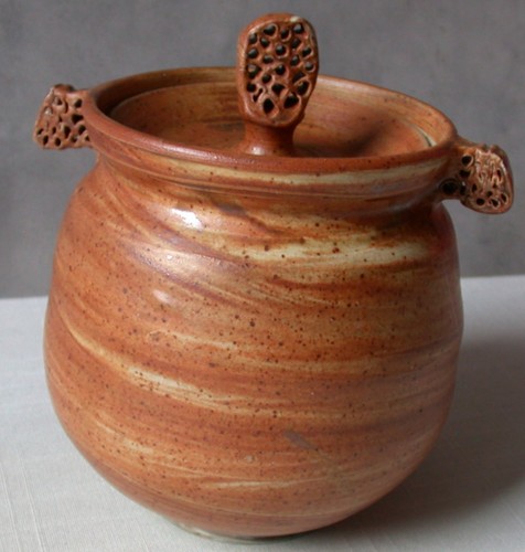 Pot ceramique signé - pot,