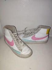 CHAUSSURE BASKET  NÏKE MID BLAZER 77  TAILLE 38.5 ET US 7.5  VINTAGE PINK BLUE