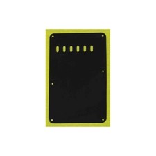 Plaque de Vibrato Stratocaster Noir 1 ply 6 trous, 52,4mm