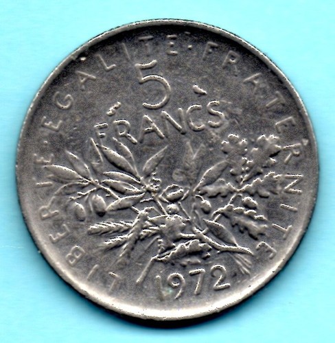 Piece france francs - , semeuse