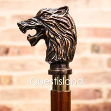 Marche Bâton Loup Tête