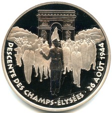 100 francs argent BE Libération de Paris  1994 n°7600