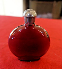 flacon,flasque à parfum art déco verre / cristal coloré