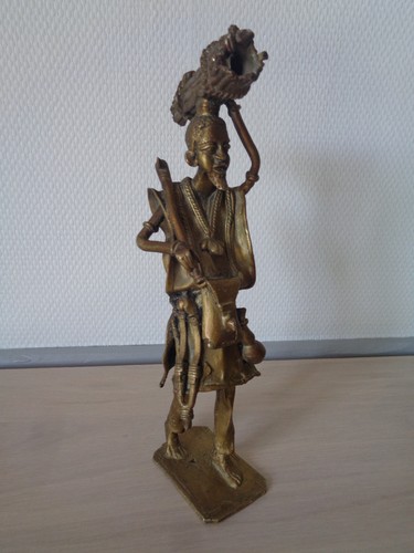 Statue sculpte afrique bronze - afrique,
