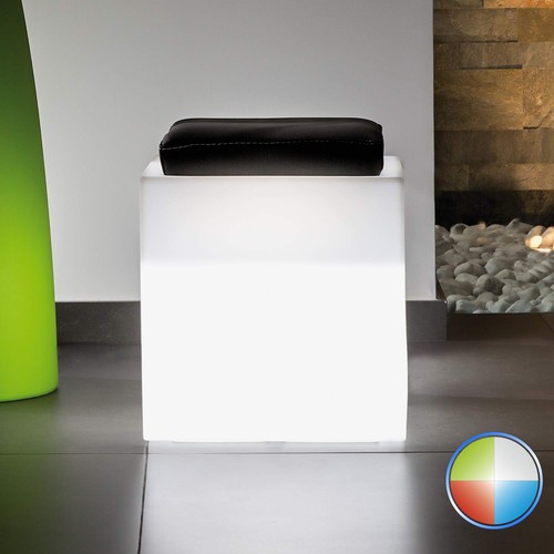 Pouf tabouret led jardin - tabouret,