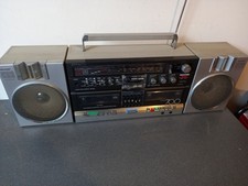 VINTAGE BOOMBOX GHETTO BLASTER SHARP GF-700Z SEMI HS RADIO FONCTIONNELLE K7 HS