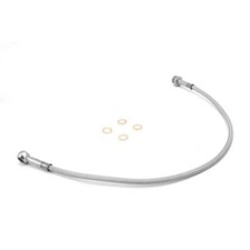 Brake Hose Kit, Front, Stainless Steel; 82-86 Jeep CJ7/CJ8 Scrambler