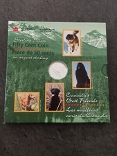 COFFRET 50 CENTS ARGENT 1997 CANADA / CHIEN TERRE NEUVE / SILVER