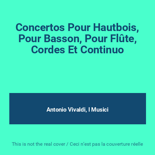 Concertos pour hautbois - pour, hautbois,