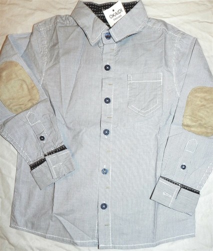 Shirt blue stripe okaidi - shirt,