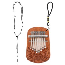 Intéressant 8 tons en bois mini doigts Kalimba mini piano petit kalimba