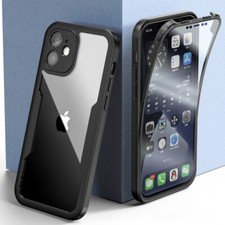 Coque 360 pour iPhone 14 13 12 Pro Max Protection Intégrale Double Face Antichoc