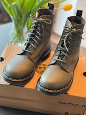 Dr Martens - Bottes cuir Modèle Pascal - Comme neuves! - Taille 38 - Vert Khaki