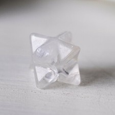 Merkaba CRISTAL DE ROCHE 12mm Pierre Quartz naturel Lithothérapie Énergie Reiki