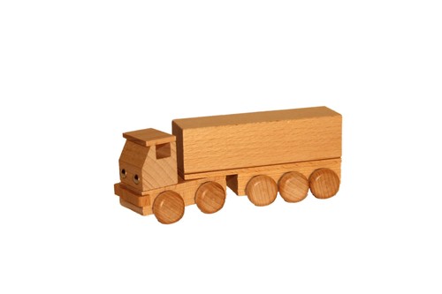 Jouet bois tracteur - bois,