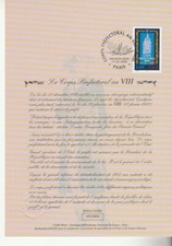Grand document 1er jour  le corps préfectoral an VIII  75 Paris    2000