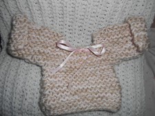 pull tricoté main réplique confectionné pour poupée mattel my child mon enfant