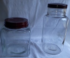 2 anciens Bocaux  épicerie en
