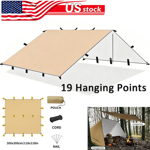 10x13ft camping tarp with - camping,
