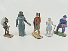 5 ANCIENNES FIGURINES PLOMB