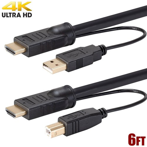 6ft port hdmi usb - 6ft, cable