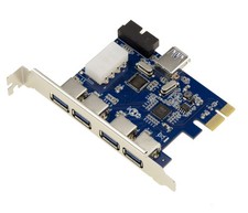 Carte PCIe vers USB 3.0 - 4
