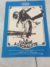 affiche de cinéma ancienne du film: LA COURSE À L’ECHALOTE