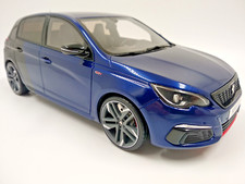 Peugeot 308 GTI 2018 bleu/noir Otto OT922 échelle 1:18 long. 24cm,neuve