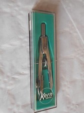 vintage Kern Swiss draftsman's set technical drawing instruments compass 11084K