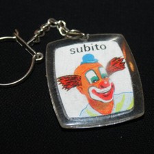 Porte clés publicitaire Subito clown cirque chocolat Menier vintage