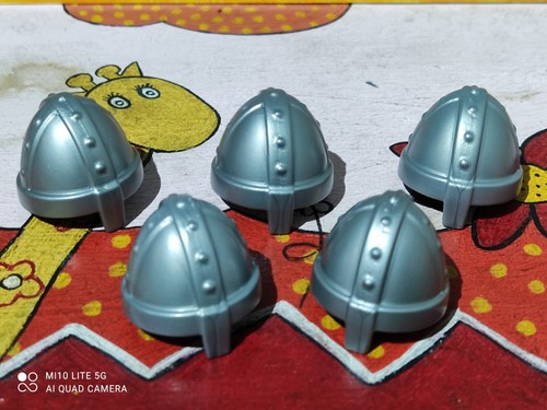 Playmobil casques - x5,