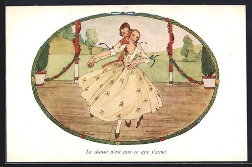 Carte postale artiste rie - d'artiste,