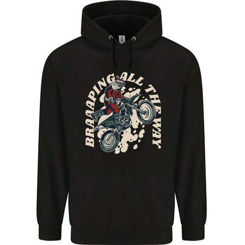Hoodie motocross noël - hoodie,