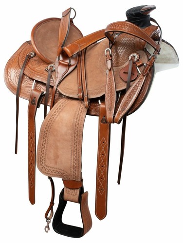 Selle western cuir - cuir, wade