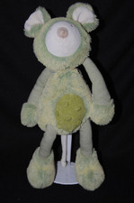 ?Doudou souris verte MOULIN ROTY les zazous vert 35 cm peluche NEUF