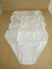 4 slips blancs identiques, en coton   taille XL  , neufs 