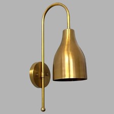 Éclairage mural Stilnovo en laiton style italien à un seul mur Scone milieu d...