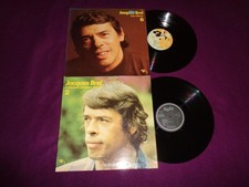 LOT 2 LP JACQUES BREL / LES VIEUX - LA CHANSON DES VIEUX AMANTS / BARCLAY