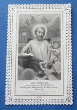 SUPERBE ANCIEN CANIVET IMAGE PIEUSE 19 EME DENTELLE CH.LETAILLE PL 312