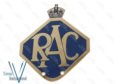 Ancien badge de calandre de voiture en métal Royal Automobile Club RAC neuf