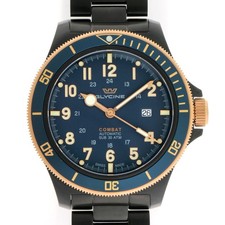 Montre GLYCINE Combat Sub Automatic GL0279 Navy Dial SS PVD