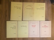 lot 7 livres romans grasset gallimard verny groult jardin rouart pisier garcin