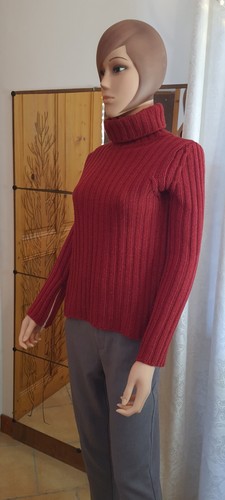 Pull col roulé femme - , rouge