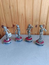 Statuette en Étain  Collection "Les Étains du Prince" série Frou-Frou . 4 pièces