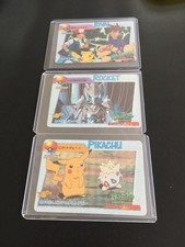Lot 3 Pokemon Bandai Anime collection RARE Holo cards NM/MINT 