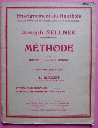 Méthode pour hautbois ou - §,