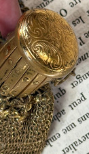 BOURSE EN METAL DORE - fermoir